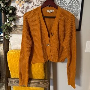 LOVE ❤️ CHANGE Women's Vibrant Orange Cardigan